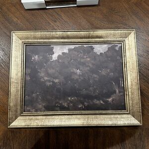 Framed Landscape Wall Art in Gold Finish 12”x16”